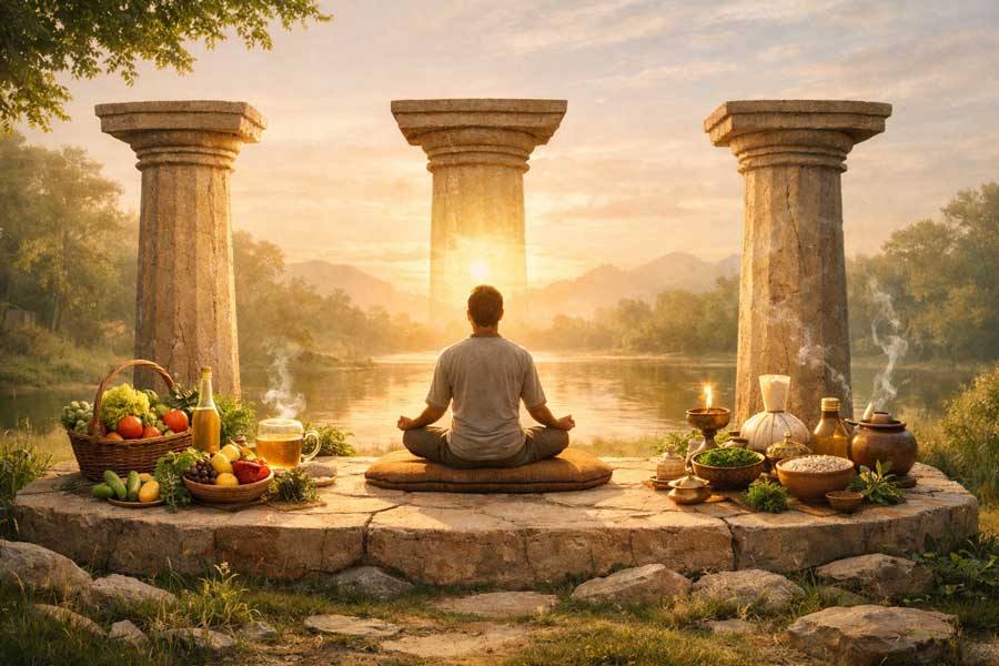 Три стовпи Аюрведи: Фундамент вашого здоров'я